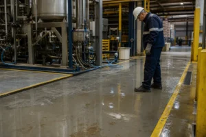 Does the floor require a specific sealer for chemical resistance?